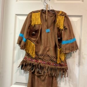 🎃 Native American Squaw 3-piece Halloween Costume size 6/8